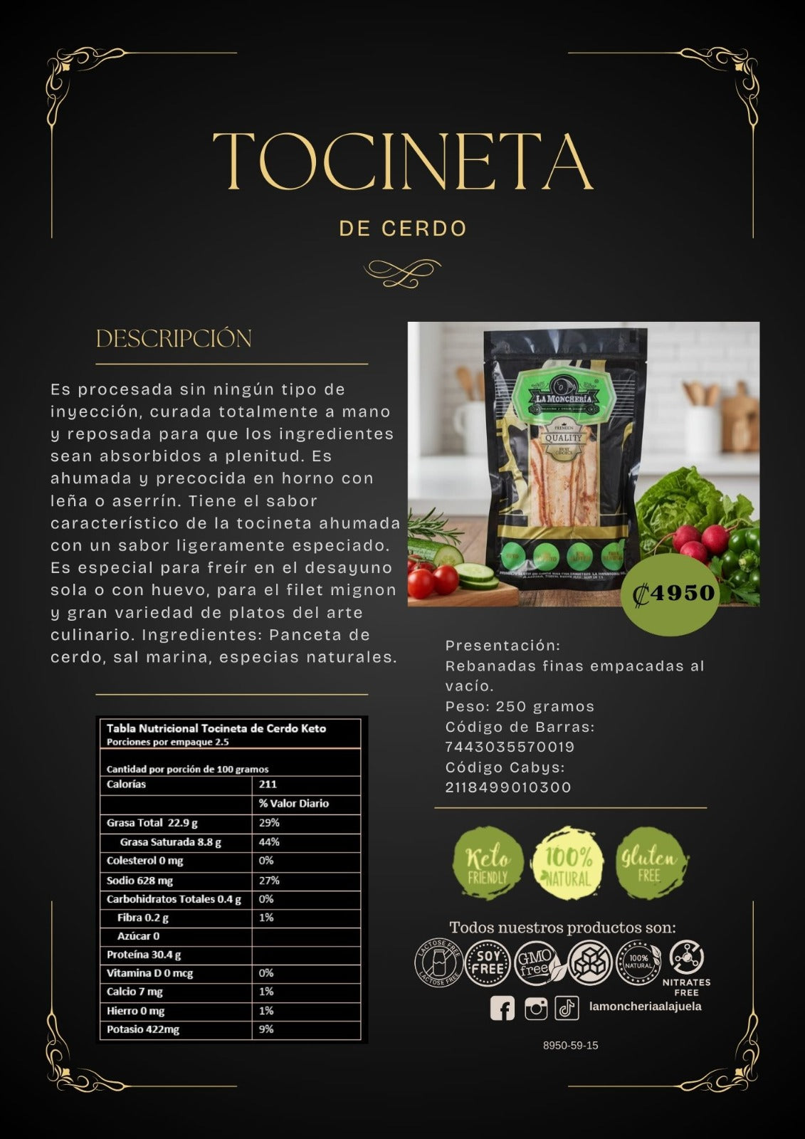 Tocineta de Cerdo