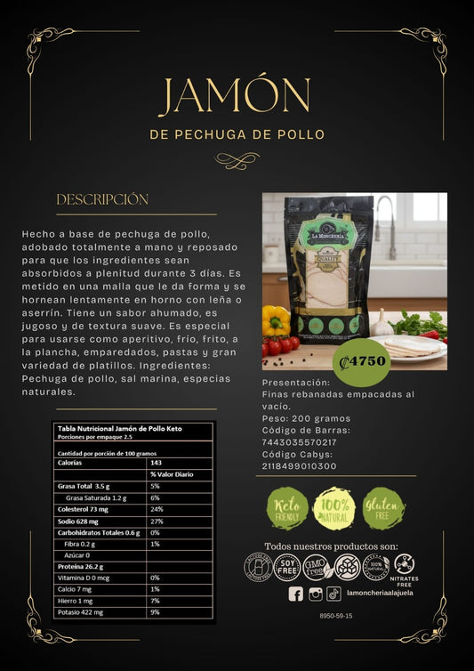 Jamón de pechuga de Pollo