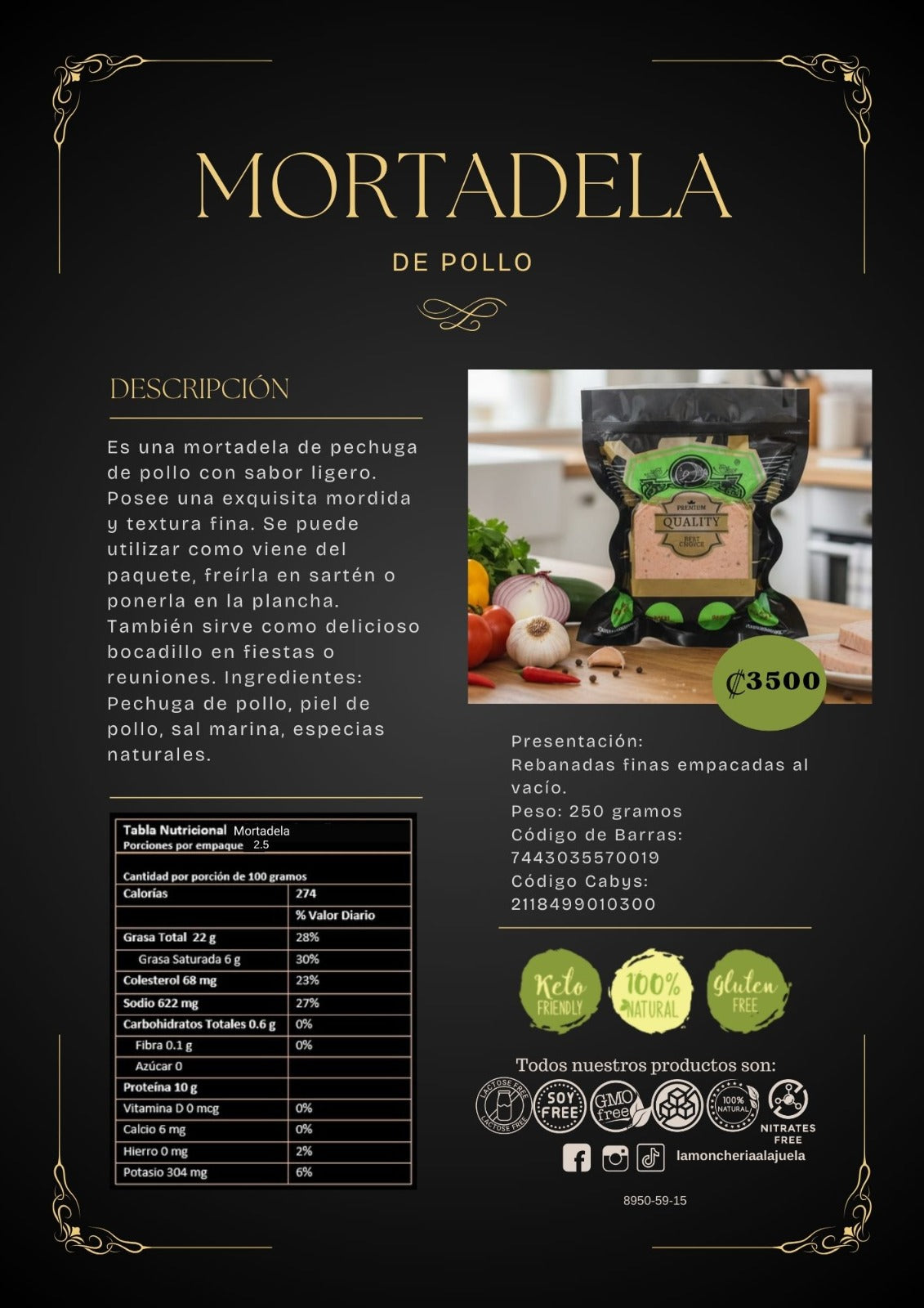 Mortadela de Pollo
