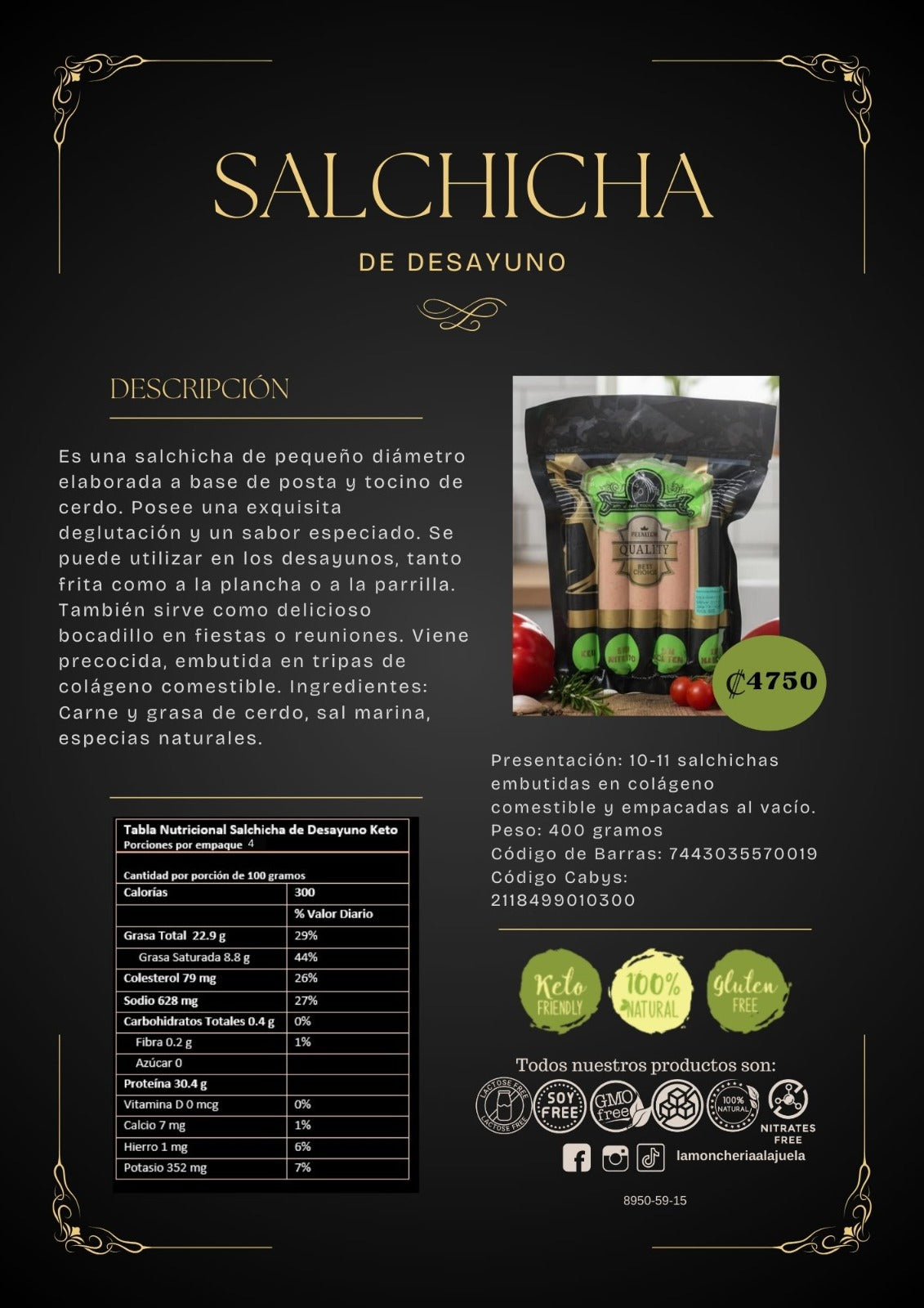 Salchicha de Desayuno