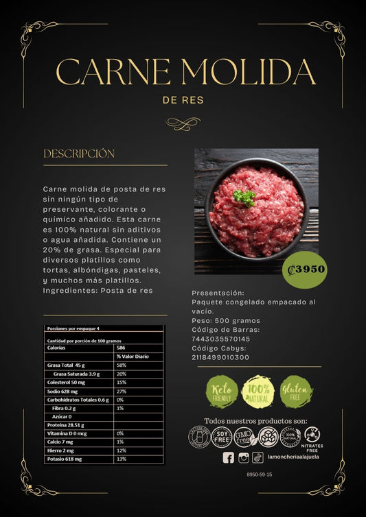 Carne Molida de Res